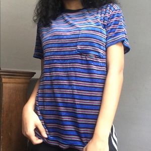 Velvet Material Striped Top 🤩